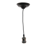 Clayre & Eef   | Snoerpendel Zwart ø 14x150 cm E27/max 1x60W | 5LL-95Z