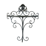 Clayre & Eef   | Wandrek Zwart 33x20x39 cm | 6Y4678