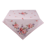 Clayre & Eef | Vierkant Tafelkleed Roze, Paars 100x100 cm | DTR01 Clayre & Eef | Vierkant Tafelkleed Roze, Paars 100x100 cm | DTR01