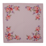 Clayre & Eef | Servetten Katoen Set van 6 Roze, Paars 40x40 cm | DTR43 Clayre & Eef | Servetten Katoen Set van 6 Roze, Paars 40x40 cm | DTR43