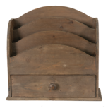 Clayre & Eef   | Brievenhouder Bruin 33x13x31 cm | 6H2111