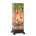 Clayre & Eef | Tiffany Tafellamp Rood, Groen 18x18x45 cm E27/max 1x40W | 5LL-9218 Clayre & Eef | Tiffany Tafellamp Rood, Groen 18x18x45 cm E27/max 1x40W | 5LL-9218