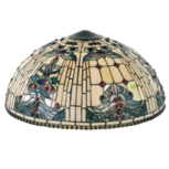 Clayre & Eef | Lampenkap Tiffany Beige, Blauw ø 50x28 cm | 5LL-5424 Clayre & Eef | Lampenkap Tiffany Beige, Blauw ø 50x28 cm | 5LL-5424