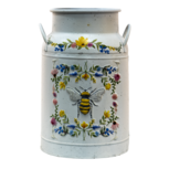 Clayre & Eef   | Decoratie Melkbus Wit ø 19x28 cm | 6Y4774