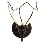 Clayre & Eef | Wandlamp Tiffany Wit, Bruin 23x17x19 cm E27/max 1x40W | 5LL-6187 Clayre & Eef | Wandlamp Tiffany Wit, Bruin 23x17x19 cm E27/max 1x40W | 5LL-6187