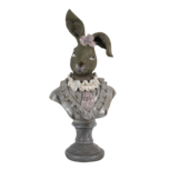Clayre & Eef | Decoratie Konijn Beige, Bruin, Grijs 12x12x32 cm | 6PR3544 Clayre & Eef | Decoratie Konijn Beige, Bruin, Grijs 12x12x32 cm | 6PR3544
