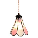 Clayre & Eef | Hanglamp Tiffany Roze 18x15x115 cm E14/max 1x25W | 5LL-6217 Clayre & Eef | Hanglamp Tiffany Roze 18x15x115 cm E14/max 1x25W | 5LL-6217
