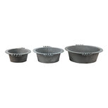 Clayre & Eef | Decoratie schaal Grijs (3) ø 36x11 / ø 30x10 / ø 24x9 cm | 6Y4648 Clayre & Eef | Decoratie schaal Grijs (3) ø 36x11 / ø 30x10 / ø 24x9 cm | 6Y4648