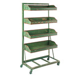 Clayre & Eef   | Opbergrek Groen 71x40x133 cm | 5Y0395