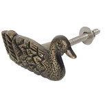Clayre & Eef | Deurknop Zwaan Koperkleurig 6*3 cm | 64150 Clayre & Eef | Deurknop Zwaan Koperkleurig 6*3 cm | 64150