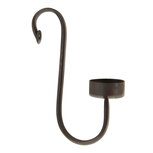 Clayre & Eef   | Theelichthouder Zwart 4x9x18 cm | 6Y4715