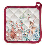Clayre & Eef | Pannenlap Wit, Meerkleurig 20x20 cm | DCH45 Clayre & Eef | Pannenlap Wit, Meerkleurig 20x20 cm | DCH45