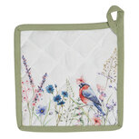 Clayre & Eef | Pannenlap Wit, Groen, Blauw 20x20 cm | SFL45 Clayre & Eef | Pannenlap Wit, Groen, Blauw 20x20 cm | SFL45