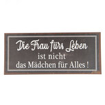 Clayre & Eef   | Tekstbord Bruin 30x1x13 cm | 6Y3248