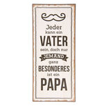 Clayre & Eef   | Tekstbord wit Zwart 13x1x30 cm | 6Y3659D