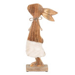 Clayre & Eef | Decoratie Beeld Konijn Bruin, Wit 18x6x40 cm | 6H2155 Clayre & Eef | Decoratie Beeld Konijn Bruin, Wit 18x6x40 cm | 6H2155