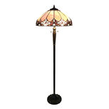 Clayre & Eef | Tiffany Vloerlamp Beige, Bruin ø 50x157 cm E27/max 2x60W | 5LL-6171 Clayre & Eef | Tiffany Vloerlamp Beige, Bruin ø 50x157 cm E27/max 2x60W | 5LL-6171