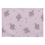 Clayre & Eef | Placemats (set v 6) Paars, Wit 48x33 cm | LAG40 Clayre & Eef | Placemats (set v 6) Paars, Wit 48x33 cm | LAG40