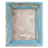 Clayre & Eef   | Fotolijst Blauw, Beige 27x6x32 cm / 18x24 cm | 2F0860