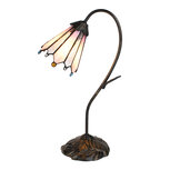 Clayre & Eef | Tiffany Tafellamp Roze 30x17x48 cm E14/max 1x25W | 5LL-6246 Clayre & Eef | Tiffany Tafellamp Roze 30x17x48 cm E14/max 1x25W | 5LL-6246