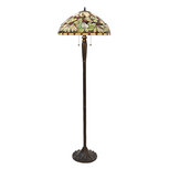 Clayre & Eef | Tiffany Vloerlamp Bruin Beige ø 51x157 cm E27/max 2x60W | 5LL-5990 Clayre & Eef | Tiffany Vloerlamp Bruin Beige ø 51x157 cm E27/max 2x60W | 5LL-5990