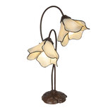 Clayre & Eef | Tiffany Tafellamp Beige 41x23x57 cm E27/max 2x40W | 5LL-6048 Clayre & Eef | Tiffany Tafellamp Beige 41x23x57 cm E27/max 2x40W | 5LL-6048