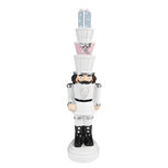 Clayre & Eef | Kerstdecoratie Notenkraker Wit 8x7x33 cm | 6PR3696 Clayre & Eef | Kerstdecoratie Notenkraker Wit 8x7x33 cm | 6PR3696