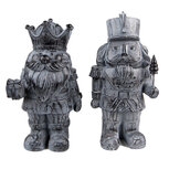 Clayre & Eef | Kerstdecoratie Beeld Notenkraker (set 2) Grijs 11x8x21 cm | 6PR3732Z Clayre & Eef | Kerstdecoratie Beeld Notenkraker (set 2) Grijs 11x8x21 cm | 6PR3732Z