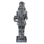 Clayre & Eef | Kerstdecoratie Beeld Notenkraker Grijs 15x11x47 cm | 6PR3734 Clayre & Eef | Kerstdecoratie Beeld Notenkraker Grijs 15x11x47 cm | 6PR3734