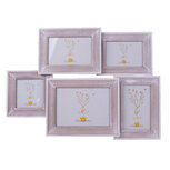 Clayre & Eef | Fotolijst Bruin Wit 49x3x36 cm / 10x10/18x13/13x9/10x15/15x10 cm | 2F0971 Clayre & Eef | Fotolijst Bruin Wit 49x3x36 cm / 10x10/18x13/13x9/10x15/15x10 cm | 2F0971