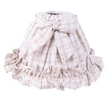 Clayre & Eef   | Lampenkap Beige Bruin ø 23x15 cm / E27 | 6LAK0092