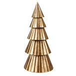 Clayre & Eef | Kerstdecoratie Kerstboom Goudkleurig ø 14x30 cm | 6Y5372 Clayre & Eef | Kerstdecoratie Kerstboom Goudkleurig ø 14x30 cm | 6Y5372