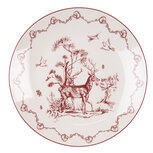 Clayre & Eef   | Servies Dinerbord Beige Rood ø 20x2 cm | PFTDP