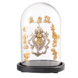 Clayre & Eef   | Stolp met decoratie Goudkleurig, Zwart 26x16x37 cm | 65174