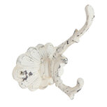 Clayre & Eef   | Wandhaak Wit 10x10x13 cm | 6Y2283W