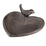 Clayre & Eef   | Vogelbad Bruin 16x14x8 cm | 6Y5283