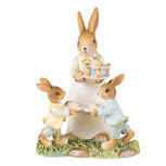 Clayre & Eef | Decoratie beeld Konijnen Geel Bruin 12x8x15 cm | 6PR3854 Clayre & Eef | Decoratie beeld Konijnen Geel Bruin 12x8x15 cm | 6PR3854