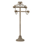 Clayre & Eef   | WC Rolhouder Hangend Beige 23x15x59 cm | W4Y0100