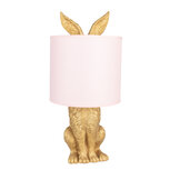 Clayre & Eef | Tafellamp Konijn Goudkleurig, Roze ø 20x43 cm E27/max 1x60W | 6LMC0013GOP Clayre & Eef | Tafellamp Konijn Goudkleurig, Roze ø 20x43 cm E27/max 1x60W | 6LMC0013GOP