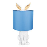 Clayre & Eef | Tafellamp Konijn Wit Blauw ø 20x43 cm E27/max 1x60W | 6LMC0013WBL Clayre & Eef | Tafellamp Konijn Wit Blauw ø 20x43 cm E27/max 1x60W | 6LMC0013WBL