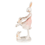 Clayre & Eef | Decoratie Konijn Roze, Beige 9x6x22 cm | 6PR3868 Clayre & Eef | Decoratie Konijn Roze, Beige 9x6x22 cm | 6PR3868