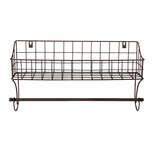 Clayre & Eef   | Handdoekhouder Bruin 44x12x25 cm | 6Y4305