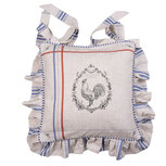 Clayre & Eef | Kussenhoes Stoelkussen Beige 40x40 cm | DFR25 Clayre & Eef | Kussenhoes Stoelkussen Beige 40x40 cm | DFR25