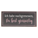 Clayre & Eef   | Tekstbord Bruin 30x1x13 cm | 6Y3250