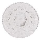 Clayre & Eef   | Servies Dinerbord Transparant ø 25x1 cm | 6GL0227