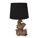 Clayre & Eef | Tafellamp Goudkleurig, Zwart ø 25x43 cm E27/max 1x60W | 6LMC0077 Clayre & Eef | Tafellamp Goudkleurig, Zwart ø 25x43 cm E27/max 1x60W | 6LMC0077