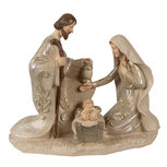 Clayre & Eef | Kerstdecoratie Beeld Kerstgroep Beige 27x13x23 cm | 6PR3930 Clayre & Eef | Kerstdecoratie Beeld Kerstgroep Beige 27x13x23 cm | 6PR3930