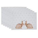 Clayre & Eef | Placemat (6) Beige Bruin 48x33 cm | BSLC40 Clayre & Eef | Placemat (6) Beige Bruin 48x33 cm | BSLC40