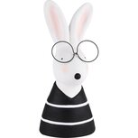 Dekoratief | Bunny m/bril, zwart/wit, TC, 10x9x23cm | A220618 Dekoratief | Bunny m/bril, zwart/wit, TC, 10x9x23cm | A220618
