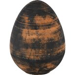 Dekoratief | Deco ei goud/zwart, glas, 15x15x20cm | A220692 Dekoratief | Deco ei goud/zwart, glas, 15x15x20cm | A220692
